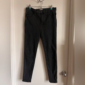 Madewell 10”Rise Skinny Jeans in Black